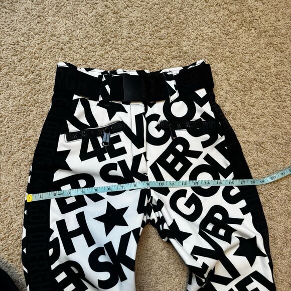 Goldbergh pippa Skistar Ski Pants Pippa Ski Pants White Black Logo Waterproof 6 - Picture 5 of 7